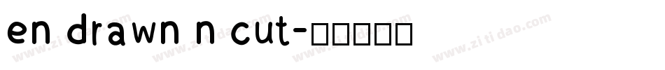 en drawn n cut字体转换